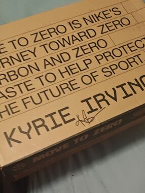 Nike Tan Kyrie Irving Branded Shoes.